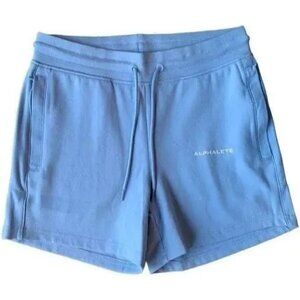 Alphalete Essential Core Shorts Ice Blue Drawstring Waist XS
